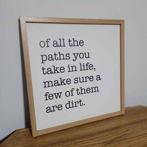 12x12 Sign Of All The Paths You Take In Life..Dirt Country Dirtbike Boy Nursery